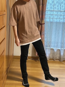 「BASECONTROL（ベースコントロール）のアイテム（アクセサリー）」を使った、Gamiさん（メンズ・170cm）の秋コーディネート