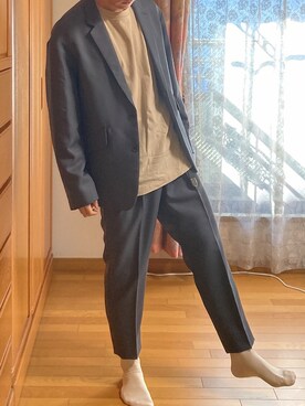 「BASECONTROL（ベースコントロール）のアイテム（アクセサリー）」を使った、Gamiさん（メンズ・170cm）の秋コーディネート