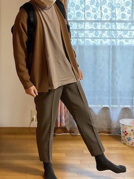 「BASECONTROL（ベースコントロール）のアイテム（アクセサリー）」を使った、Gamiさん（メンズ・170cm）の秋コーディネート