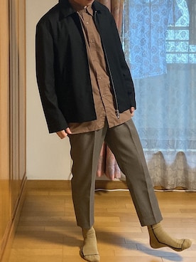 「BASECONTROL（ベースコントロール）のアイテム（アクセサリー）」を使った、Gamiさん（メンズ・170cm）の秋コーディネート