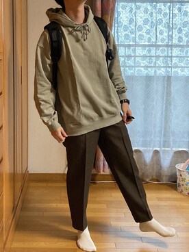 「BASECONTROL（ベースコントロール）のアイテム（アクセサリー）」を使った、Gamiさん（メンズ・170cm）の秋コーディネート