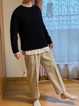「BASECONTROL（ベースコントロール）のアイテム（アクセサリー）」を使った、Gamiさん（メンズ・170cm）の秋コーディネート