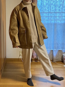 「BASECONTROL（ベースコントロール）のアイテム（アクセサリー）」を使った、Gamiさん（メンズ・170cm）の冬コーディネート