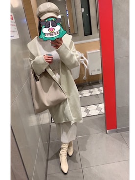 「2021年」｜「アイテム（ワンピース/ドレス）」を使った、meさん（レディース・156cm）の冬コーディネート