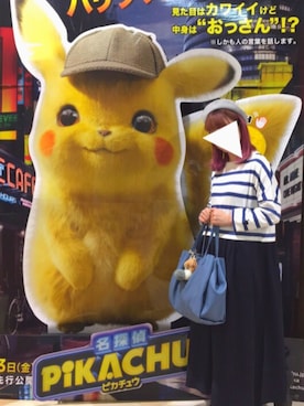 「POU DOU DOU（プードゥドゥ）のアイテム（帽子）」を使った、りなぴ。＊さん（レディース・154cm）の春コーディネート