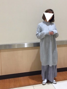 「POU DOU DOU（プードゥドゥ）のアイテム（ワンピース/ドレス）」を使った、りなぴ。＊さん（レディース・154cm）の冬コーディネート