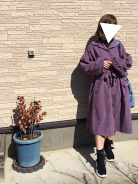 「POU DOU DOU（プードゥドゥ）のアイテム（アクセサリー）」を使った、りなぴ。＊さん（レディース・154cm）の冬コーディネート