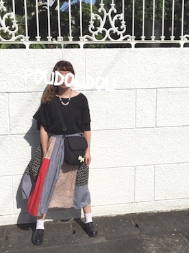 「POU DOU DOU（プードゥドゥ）のアイテム（アクセサリー）」を使った、りなぴ。＊さん（レディース・154cm）の秋コーディネート