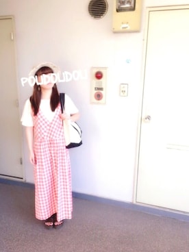「POU DOU DOU（プードゥドゥ）のアイテム（アクセサリー）」を使った、りなぴ。＊さん（レディース・154cm）の夏コーディネート