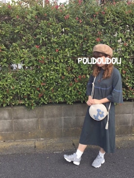 「POU DOU DOU（プードゥドゥ）のアイテム（アクセサリー）」を使った、りなぴ。＊さん（レディース・154cm）の秋コーディネート