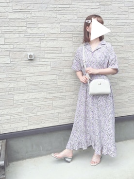 「アイテム（ワンピース/ドレス）」を使った、りなぴ。＊さん（レディース・154cm）の夏コーディネート