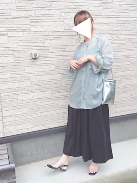 「ミントグリーン」｜りなぴ。＊さん（レディース・154cm）の夏コーディネート