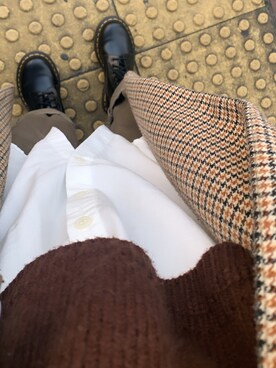 「BEAMS（ビームス）のアイテム（その他トップス）」を使った、遥海　harukaさん（レディース・156cm）の冬コーディネート