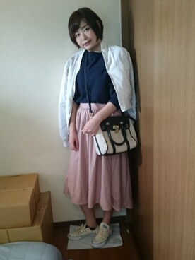 「SAC'S BARJean（サックスバージーン）のアイテム」を使った、えっつんさん（レディース・158cm）の春コーディネート