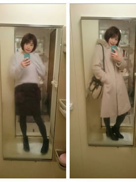 えっつんさん（レディース・158cm）の冬コーディネート