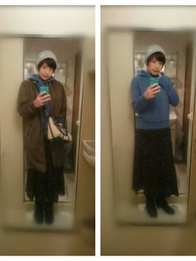 えっつんさん（レディース・158cm）の冬コーディネート