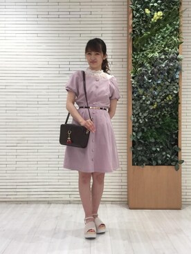 Majestic Legon マジェスティックレゴン の バックリボンベルト付ワンピ ワンピース Wear