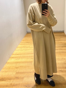「キーネック」｜「アイテム（その他シューズ）」を使った、.さん（レディース・160cm）の秋コーディネート