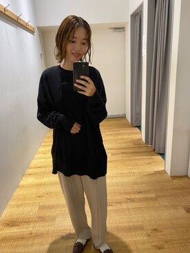 「センタータック」｜.さん（レディース・160cm）の秋コーディネート