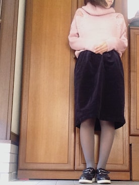 「TAI（タイ）のアイテム」を使った、ちぃさん（レディース・154cm）の冬コーディネート