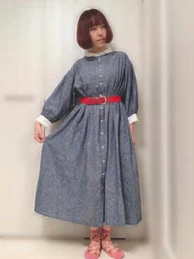 「35周年」｜ちぃまゆちゃんさん（レディース・154cm）の夏コーディネート