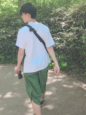 「BEN DAVIS（ベンデイビス）のアイテム（バッグ）」を使った、syomakさん（メンズ・179cm）の春コーディネート