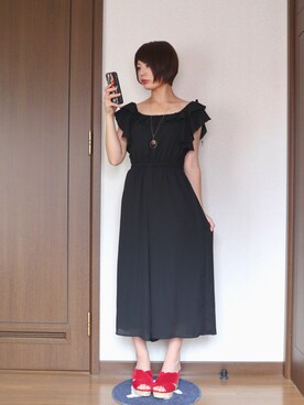 「MAJESTIC LEGON（マジェスティックレゴン）のアイテム（つなぎ/オールインワン）」を使った、きなこ。さん（レディース・158cm）の夏コーディネート