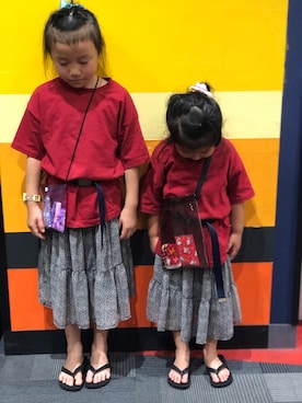 ひんさんさん（キッズ・110cm）の夏コーディネート