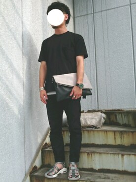 「Gary Reeves（ゲイリーリーブス）のアイテム（アクセサリー）」を使った、yujiさん（メンズ・167cm）の夏コーディネート
