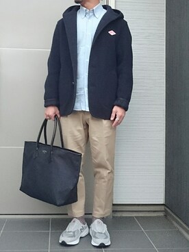 yujiさんの「GANT RUGGER (ガントラガー）　パーフェクト　オックスフォードシャツ」を使ったコーディネート