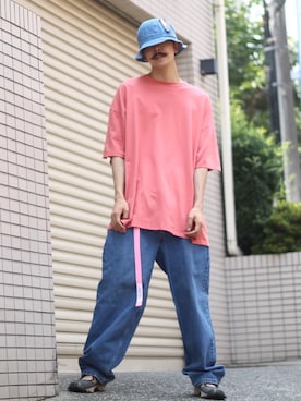 「アイテム（スリッポン）」を使った、サトーさん（メンズ・175cm・20代）の夏コーディネート
