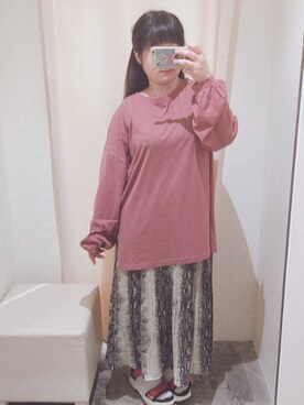 「one after another NICE CLAUP（ワンアフターアナザーナイスクラップ）のアイテム（アクセサリー）」を使った、haさん（レディース・148cm）の秋コーディネート