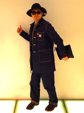 「BELAFONTE（ベラフォンテ）のアイテム」を使った、柳原さん（メンズ・167cm）の春コーディネート