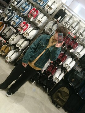 「crocodile（クロコダイル）のアイテム（ジャケット/アウター）」を使った、たっくんさん（メンズ・167cm）の冬コーディネート