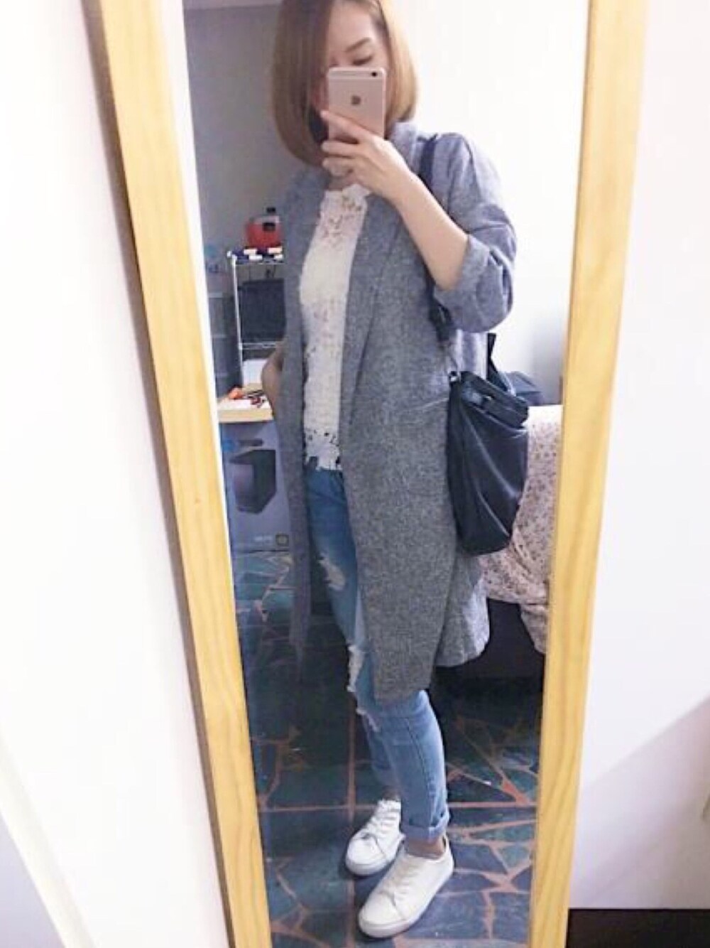 「婚禮穿搭」｜「miu’sのアイテム（ピーコート、グレー系）」を使った、c.s.y.さん（レディース・153cm）の夏コーディネートの1枚目の写真