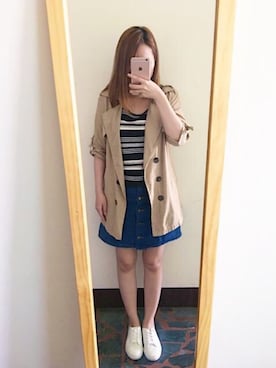 「H&M（エイチ・アンド・エム）のアイテム（その他）」を使った、c.s.y.さん（レディース・153cm）の夏コーディネート