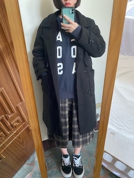 「VANS（バンズ）のアイテム（その他）」を使った、c.s.y.さん（レディース・154cm）の冬コーディネート