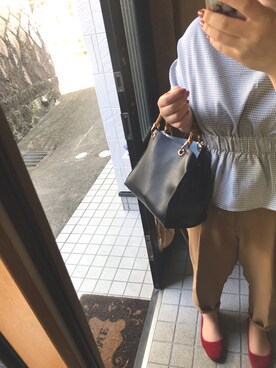 「E hyphen world gallery（イーハイフンワールドギャラリー）のアイテム（トップス、その他）」を使った、mさん（レディース・155cm）の秋コーディネート