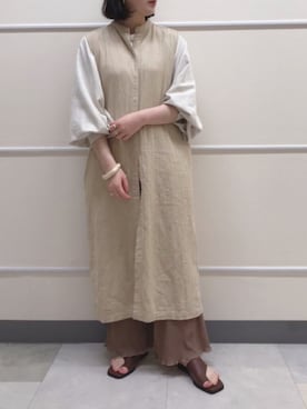 「トングサンダル」｜「アイテム（その他アウター）」を使った、ｋａｎａさん（レディース・160cm）の春コーディネート