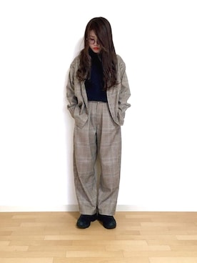 𝐩𝐨𝐧𝐢さん（レディース・157cm）の冬コーディネート