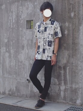 DAISUKE.さんの「Hanes×SHIPS AUTHENTIC PRODUCTS: Tシャツ Japan Fit（2枚組）」を使ったコーディネート