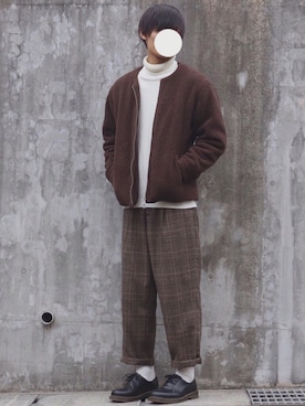 「アイテム（ブルゾン）」を使った、DAISUKE.さん（メンズ・177cm・10代）の秋コーディネート