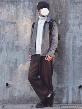 「アイテム（ブルゾン）」を使った、DAISUKE.さん（メンズ・177cm・10代）の冬コーディネート