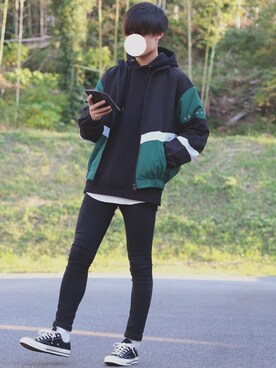 「MGV（エムジーヴィー）のアイテム（ジャケット/アウター）」を使った、DAISUKE.さん（メンズ・177cm）の秋コーディネート