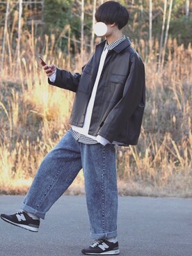 「INTER FACTORY（インターファクトリー）のアイテム（その他アウター）」を使った、DAISUKE.さん（メンズ・177cm）の冬コーディネート