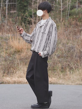 「アイテム（その他シューズ）」を使った、DAISUKE.さん（メンズ・177cm・20代）の春コーディネート