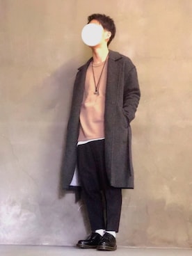 「Dr. Martens（ドクターマーチン）のDr.Martens (ドクターマーチン)/1461 3EYE GIBSON SHOES（その他シューズ）」を使った、こーめいさん（メンズ・167cm）の冬コーディネート