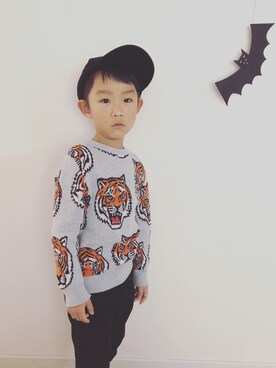 「ハロウィン」｜「アイテム（福袋/福箱）」を使った、8-sukeさん（キッズ・110cm）の秋コーディネート