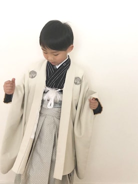 「袴」｜「アイテム（浴衣）」を使った、8-sukeさん（キッズ・110cm）の春コーディネート