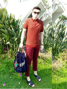 「Ben Sherman（ベンシャーマン）のアイテム」を使った、Panda Ngさん（メンズ・179cm）の秋コーディネート